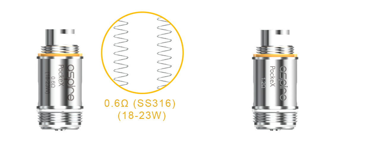 Aspire Pockex žhavící hlavy