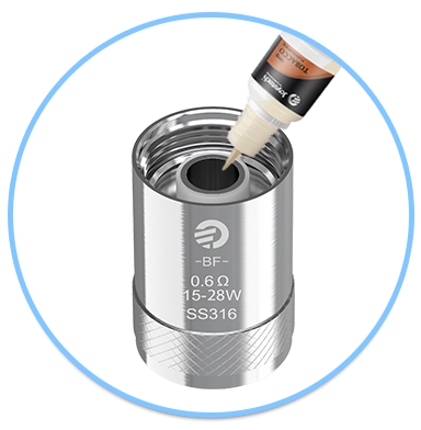 Joyetech eGo AIO zakápnutí žhavící hlavy